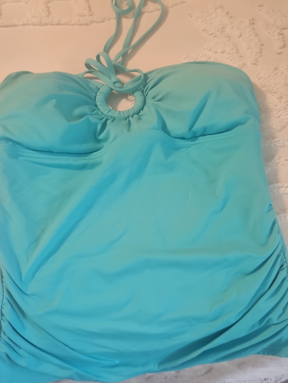 MICHAEL Michael Kors Aqua Halter Swimsuit Top